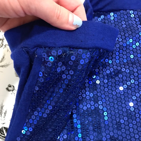 Royal Blue Sequin Tube Top - Picture 5 of 6